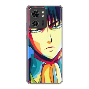 Чохли Персонажі Аніме Наруто для Motorola Edge 40 Pro (AlphaPrint) (Леві Аккерман)