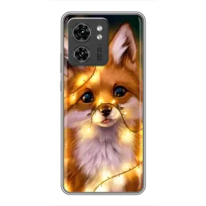 Чохли з картинкою Лисичка для Motorola Edge 40 Pro (VPrint) (Лисичка в гірляндах)