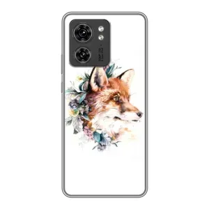 Чохли з картинкою Лисичка для Motorola Edge 40 Pro (VPrint) (Лиса в квітах)