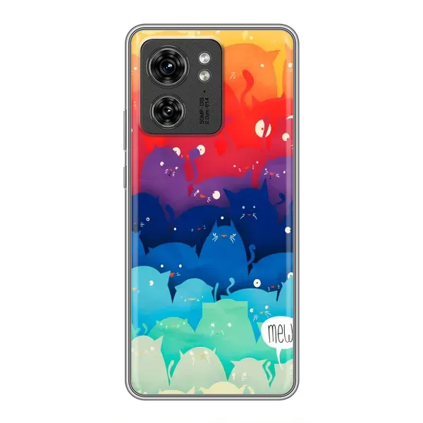 Чохол з принтом «Mew» для Motorola Edge 40 Pro