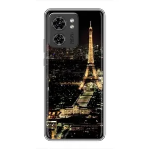 Чохол Ейфелева Вежа Motorola Edge 40 Pro - (AlphaPrint) (Нічний Париж)