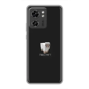 Чохол Майнкрафт на Motorola Edge 40 Pro (AlphaPrint) Minecraft (Овечка Майнкрафт)