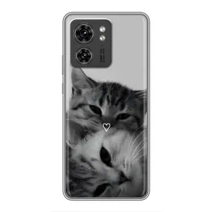Чохол з малюнком кіт на Motorola Edge 40 Pro (Пара котів)