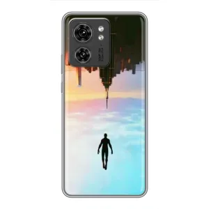 Чохол з людиною павуком для Motorola Edge 40 Pro - (AlphaPrint) (Людина павук)