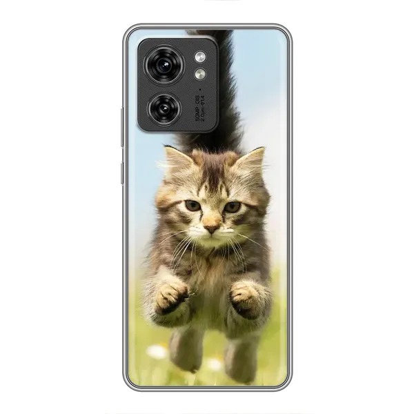 Чехол с принтом «Прыжок кота» для Motorola Edge 40 Pro Чехол с принтом «Прыжок кота» для Motorola Edge 40 Pro