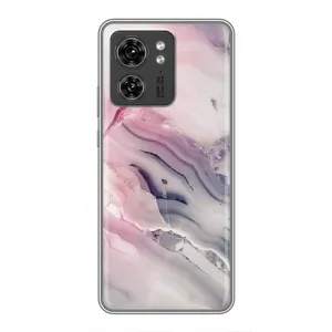Мраморний чехол на Motorola Edge 40 Pro (VPrint) (Пурпурний Мрамор)