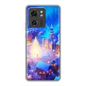 Різдвяні Чохли для Motorola Edge 40 Pro (VPrint) (Різдвяне місто)