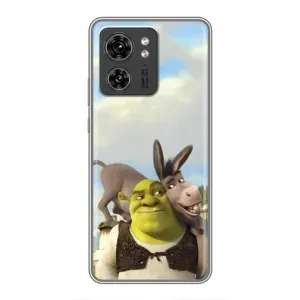 Чохол з мультфільмом Шрек на Motorola Edge 40 Pro (Шрек та Осел)