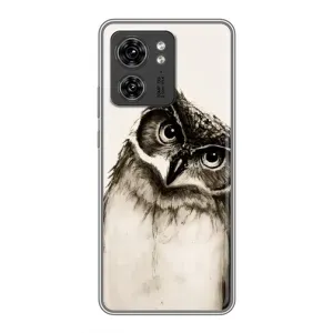 Чохол з пташками на Motorola Edge 40 Pro (VPrint) (Сова)