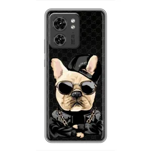 Чохли з крутими принтами для Motorola Edge 40 Pro - (PREMIUMPrint) (Стильна собака)