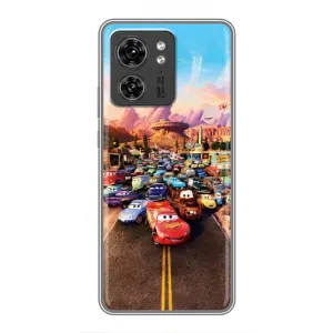 Силіконовий чохол Маквін для Motorola Edge 40 Pro (Тачки на трасі)