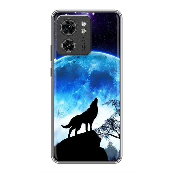 Чехол с принтом «Волк на луну» для Motorola Edge 40 Pro
