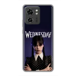 Силіконовий чохол з картинкою для Motorola Edge 40 Pro (Wednesday)