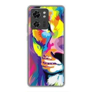 Чохол з картинкою ЛЕВ для Motorola Edge 40 Pro (VPrint) (Яскравий Лев)
