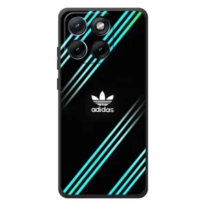 Чохли Адидас для Motorola Edge 70 Fusion (AlphaPrint) (Адідас з полосами)