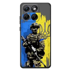 Чехлы с картинкой ЗСУ для Motorola Edge 70 Fusion (AlphaPrint) (АРТ солдат)