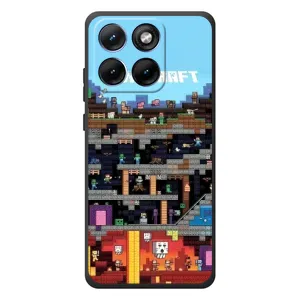 Чехол Майнкрафт на Motorola Edge 70 Fusion (AlphaPrint) Minecraft (фон Minecraft)