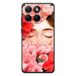 Чехлы (ART) Цветы на Motorola Edge 70 Fusion (VPrint) (Глаза в цветах)