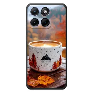 Чехол с уникальным дизайном «Осень с кофе» для Motorola Edge 70 Fusion (Кофе на природе)