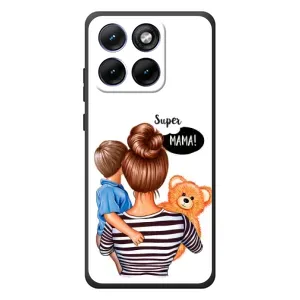 Чехол с печатью для Motorola Edge 70 Fusion - (Мама с ребенком) (AlphaPrint) (Мама с сыном)