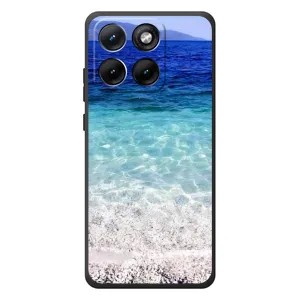Силиконовый чехол с КАРТИНКАМИ лето для Motorola Edge 70 Fusion (AlphaPrint) (Море)