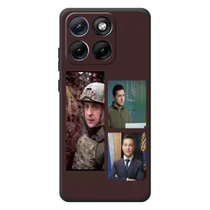 Чохол для Motorola Edge 70 Fusion (AlphaPrint - с принтом Зеленського) (Президент)