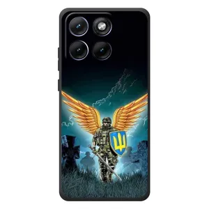 Чехлы с картинкой ЗСУ для Motorola Edge 70 Fusion (AlphaPrint) (Солдат ЗСУ)