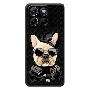 Чехлы с крутыми принтами для Motorola Edge 70 Fusion - (PREMIUMPrint) (Стильная собака)