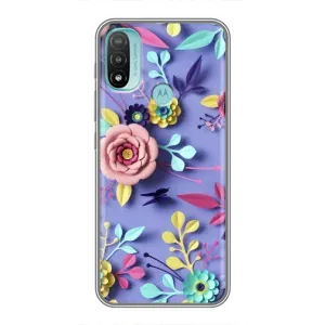 Чохли з квітами для Motorola MOTO E20 (VPrint) (Дизайн квітів)