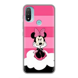 Міккі Маус чохол для Motorola MOTO E20 (AlphaPrint - Мультяшні) (Дівчинка Maus)