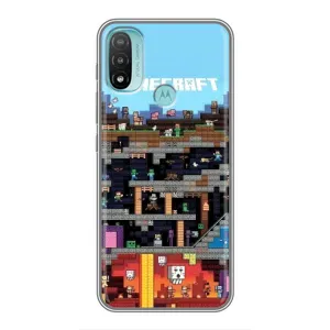 Чохол з принтом «фон Minecraft» для Motorola MOTO E20