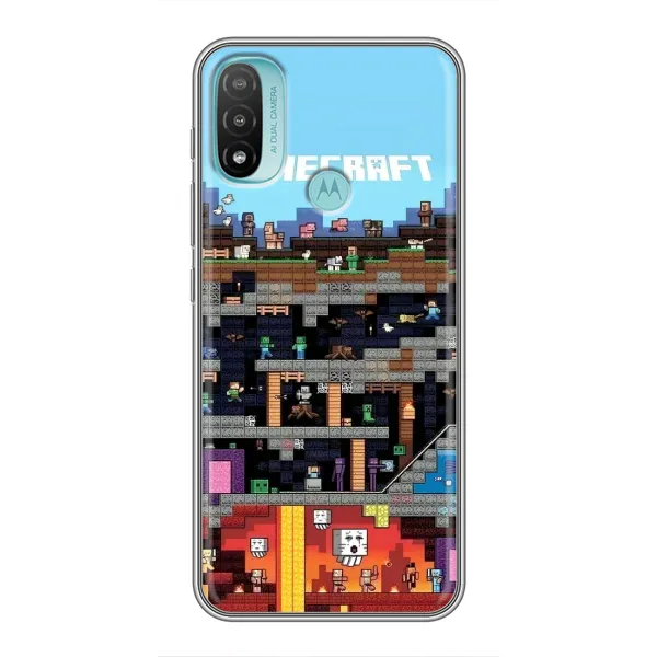 Чохол з принтом «фон Minecraft» для Motorola MOTO E20 Чохол з принтом «фон Minecraft» для Motorola MOTO E20
