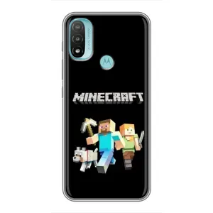 Чохол з принтом «герої Minecraft» для Motorola MOTO E20