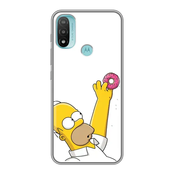 Чохол з принтом «Гомер з пончиком» для Motorola MOTO E20 Чохол з принтом «Гомер з пончиком» для Motorola MOTO E20