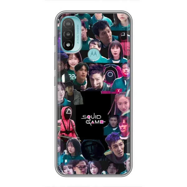 Чохол з принтом «Колаж Гра кальмара» для Motorola MOTO E20 Чохол з принтом «Колаж Гра кальмара» для Motorola MOTO E20