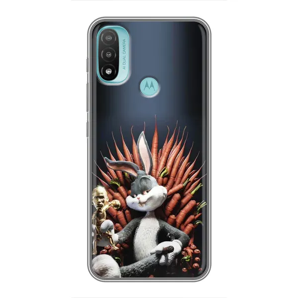 Чехол с принтом «Король Кролик» для Motorola MOTO E20 Чехол с принтом «Король Кролик» для Motorola MOTO E20