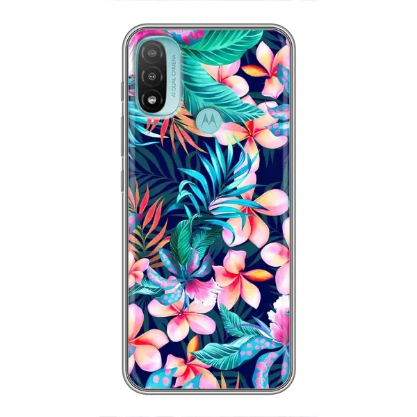 Чехол с принтом «Красочные цветы» для Motorola MOTO E20 Чехол с принтом «Красочные цветы» для Motorola MOTO E20