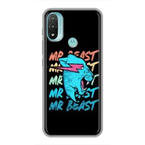 Чохол з принтом «logo Mr beast» для Motorola MOTO E20