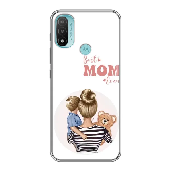 Чохол з принтом «Мама і син» для Motorola MOTO E20 Чохол з принтом «Мама і син» для Motorola MOTO E20