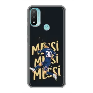 Чохли для Motorola MOTO E20 (Leo чемпіон) (AlphaPrint) (Messi ПСЖ)