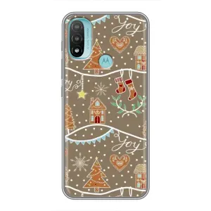 Новорічні, Святкові Чохли для Motorola MOTO E20 - 2024 год (Новорічні пряники)