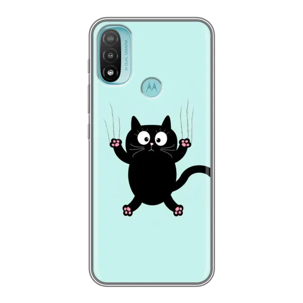 Чехол с принтом «Падающий кот» для Motorola MOTO E20 Чехол с принтом «Падающий кот» для Motorola MOTO E20
