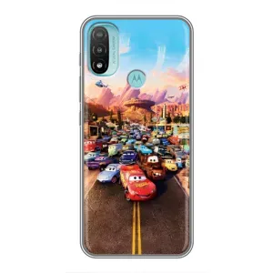 Силіконовий чохол Маквін для Motorola MOTO E20 (Тачки на трасі)
