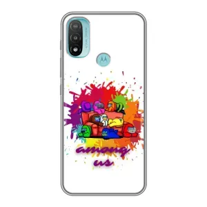 Чохли Амонг Ас для Motorola MOTO E20 (AlphaPrint) (Яскравий АмонгАс)