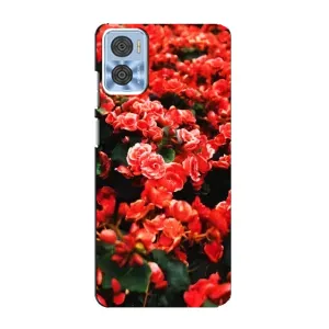 Чохли з квітами для Motorola MOTO E22 (VPrint) (Квіти червоні)