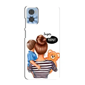Чохол з друком для Motorola MOTO E22 - (Мама з дитинкою) (AlphaPrint) (Мама з синочком)