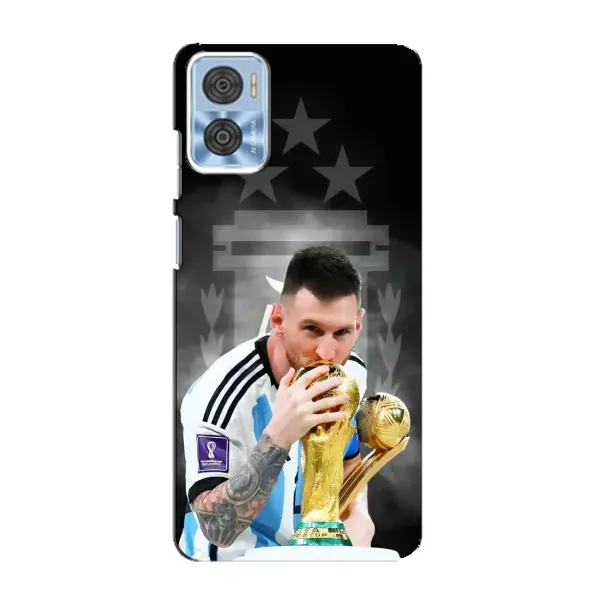 Чехол с принтом «Месси Чемпион» для Motorola MOTO E22 Чехол с принтом «Месси Чемпион» для Motorola MOTO E22
