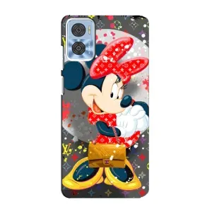 Чохол Disney Mouse Motorola MOTO E22 (PREMIUMPrint) (Minni з бантіком)