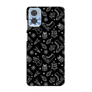 Новорічні, Святкові Чохли для Motorola MOTO E22 - 2024 год (Новорічний фон)