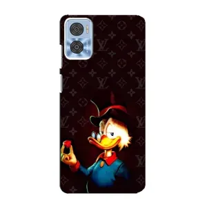 Чехли для Motorola MOTO E22 - Скрудж МакДак Louis Vuitton (PREMIUMPrint) (Скрудж з ботліантом)